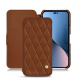 Apple iPhone 14 Plus leather case - Marron - Couture ( Nappa - Pantone #8B4720 ) 