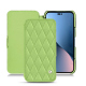 Custodia in pelle Apple iPhone 14 Plus - Vert olive - Couture ( Nappa - Pantone #a7c58e ) 