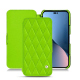 Lederschutzhülle Apple iPhone 14 Plus - Vert fluo - Couture ( Pantone #00ab5f ) 