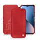 Housse cuir Apple iPhone 14 Plus - Rouge troupelenc ( Pantone #AB191A )