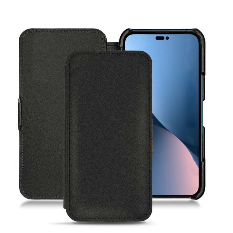 Apple iPhone 14 Plus leather case - Noir PU ( Black ) 