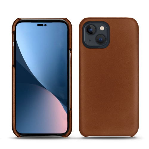 Funda de cuero Nappa italiano para iPhone 15 Pro Max, cubierta