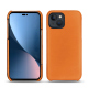 Funda de piel Apple iPhone 14 Plus - Orange ( Nappa - Pantone #ff9351 ) 