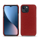 Apple iPhone 14 Plus leather cover - Tomate ( Pantone #a61715 ) 