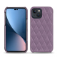 Lederschutzhülle Apple iPhone 14 Plus - Lilas - Couture ( Nappa - Pantone #b9a3e3 ) 
