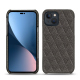 Apple iPhone 14 Plus leather cover - Anthracite - Couture ( Pantone #41403c ) 