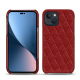 Apple iPhone 14 Plus leather cover - Tomate - Couture ( Pantone #a61715 )