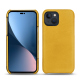 Custodia in pelle Apple iPhone 14 Plus - Jaune soulèu ( Pantone #F3B934 )