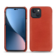 硬质真皮保护套 Apple iPhone 14 Plus - Arange clouquié ( Pantone #D33108 )