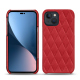 Funda de piel Apple iPhone 14 Plus - Rouge troupelenc - Couture ( Pantone #AB191A )