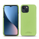 硬质真皮保护套 Apple iPhone 14 Plus - Vert olive PU ( Pantone #a7c58e )