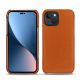 Lederschutzhülle Apple iPhone 14 Plus - Orange vibrant ( Pantone #e36b39 ) 