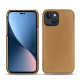 Capa em pele Apple iPhone 14 Plus - Beige Veggie ( Pantone #dab9a1 ) 