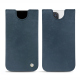 Apple iPhone 14 Pro leather pouch - Jean vintage ( Pantone #2f414f  ) 
