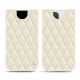 Apple iPhone 14 Pro leather pouch - Blanc - Couture ( Bologna - White ) 