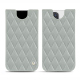 Capa em pele Apple iPhone 14 Pro - Gris - Couture ( Nappa - Pantone #c1c6c8 ) 