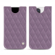 Apple iPhone 14 Pro leather pouch - Lilas - Couture ( Nappa - Pantone #b9a3e3 ) 