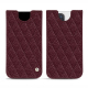 Apple iPhone 14 Pro leather pouch - Lie de vin - Couture ( Pantone #412234 ) 