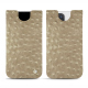 Funda de piel Apple iPhone 14 Pro - Autruche desert