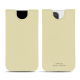 Funda de piel Apple iPhone 14 Pro - Beige PU