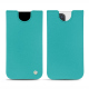 Pochette cuir Apple iPhone 14 Pro Max - Bleu fluo