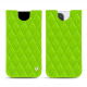 Custodia in pelle Apple iPhone 14 Pro Max - Vert fluo - Couture ( Pantone #00ab5f )