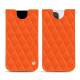 Custodia in pelle Apple iPhone 14 Pro Max - Orange fluo - Couture ( Pantone #ff5406 )