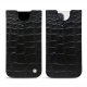Funda de piel Apple iPhone 14 Pro Max - Crocodile nero