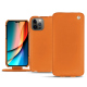 Capa em pele Apple iPhone 14 Pro - Orange ( Nappa - Pantone #ff9351 ) 