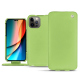 Custodia in pelle Apple iPhone 14 Pro - Vert olive ( Nappa - Pantone #a7c58e ) 