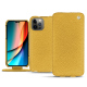 Housse cuir Apple iPhone 14 Pro - Mimosa ( Pantone #b39437 )