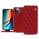 Lederschutzhülle Apple iPhone 14 Pro - Rouge - Couture ( Nappa - Pantone #d50032 ) 