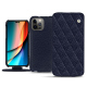 レザーケース Apple iPhone 14 Pro - Cobalt - Couture ( Pantone #2b253f )