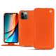 Apple iPhone 14 Pro leather case - Orange fluo ( Pantone 805C )