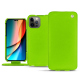 Apple iPhone 14 Pro leather case - Vert fluo ( Pantone 808C )