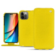 Lederschutzhülle Apple iPhone 14 Pro - Jaune fluo ( Pantone 809C )