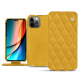 Funda de piel Apple iPhone 14 Pro - Jaune soulèu - Couture