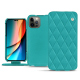 レザーケース Apple iPhone 14 Pro - Bleu fluo - Couture