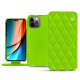 Capa em pele Apple iPhone 14 Pro - Vert fluo - Couture ( Pantone 808C )