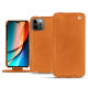 Custodia in pelle Apple iPhone 14 Pro - Mandarine vintage ( Pantone #d47231 ) 
