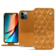 Housse cuir Apple iPhone 14 Pro - Or Maïa - Couture