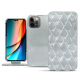 Custodia in pelle Apple iPhone 14 Pro - Platinium - Couture