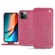 Apple iPhone 14 Pro leather case - Serpent ciclamino