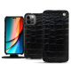 レザーケース Apple iPhone 14 Pro - Crocodile nero