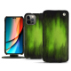 Housse cuir Apple iPhone 14 Pro - Vert Patine