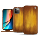Housse cuir Apple iPhone 14 Pro - Doré Patine