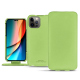 レザーケース Apple iPhone 14 Pro - Vert olive PU