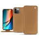 Housse cuir Apple iPhone 14 Pro - Beige Veggie