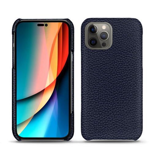 Fundas de cuero elegantes para el iPhone 14 Pro de AppleCobalt ( Pantone #2b253f ) 