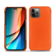 Lederschutzhülle Apple iPhone 14 Pro - Orange fluo ( Pantone 805C )